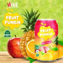 330ml Canned Fruit Punch Juice Drink