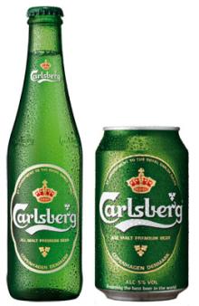 CARLSBERG BEER BOTTLES & CANS