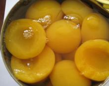 Fresh Canned Yellow Peach Halves In Light Syrup
