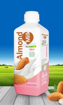 1000ml PP bottle Almond Milk No Sugar Drink
