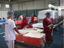 industrial continuous microwave heating equipment for ready meal