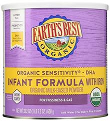 Earth's Best Organic Infant Formula with Iron, 23.2 Ounce
