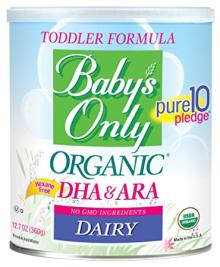 Baby's Only Organic  Dairy  with DHA & ARA Formula, 12.7 Ounce