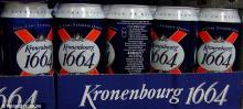 100% KRONENBOURG BEER 1664 BLANC CAN AND BOTTLE