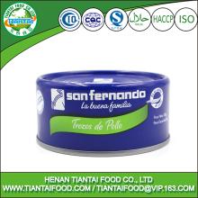 China wholesale market hot selling products 170g canned chicken breast fillet meat