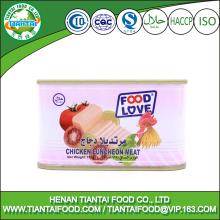 hot selling products canned food canned chicken luncheon meat 198grams