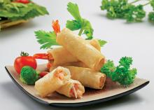 Pastry PTO shrimp spring roll