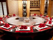 Circle Shape Teppanyaki Grill Table