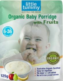 Organic Baby Rice Porridge with Fruit