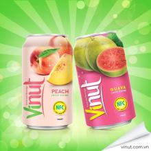 Famous Brand VINUT 350ml Fresh Fruit Can Juice