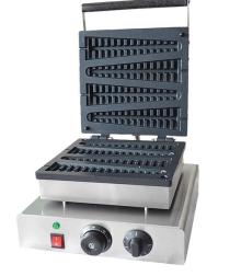 Electric 110v 220v Pine shape lolly waffle maker Non-Stick Cooking Surface