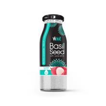 200ml Glass Bottle Basil seed with Lychee flavor