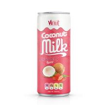 320ml Cans Coconut milk with Strawberry flavor