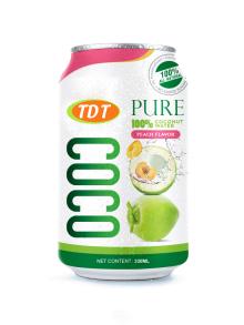 330ml OH Pure Coconut Water with Peach Flavor