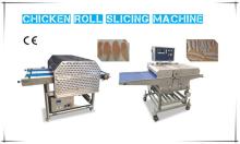 CE Approved  Automatic  Continuous Chicken Roll Slicing  Machine 