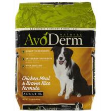 AvoDerm Natural Chicken Meal and Brown Rice Formula Dry Dog Food 15 Lb
