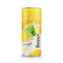 320ml Canned Sparkling Aloe vera drink with Pineapple flavor