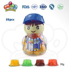 35g fruit jelly in cartoon boy jar