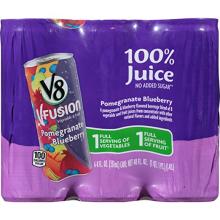 V8 V-Fusion  100 %  Juice ,  Pomegranate  Blueberry