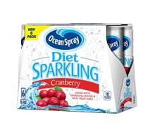 Ocean Spray Sparkling  Juice ,  Diet  Cranberry,