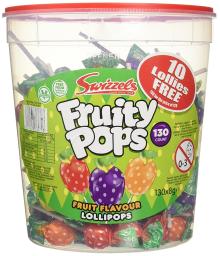 Swizzels Matlow Fruity Pops Lollies Original (130x8g)
