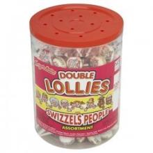 Swizzels Matlow Double Lollies Lollipops Tub Full
