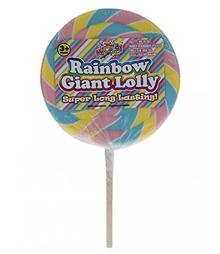 Giant Swirl Lollipop Candy Cane Lolly Gift Toy Party Bag Cake Topper by Lizzy? (Rainbow Swirl)