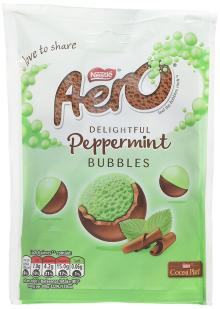 Aero Bubbles Mint Chocolate Sharing Bag, 113 g