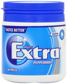 Wrigley's Extra Peppermint Bottle, 60 Pieces, 84g