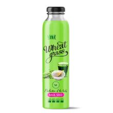 300ml Bottle Wheatgrass juice with Basil seed flavour