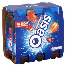 Oasis Summer Fruits, 6 x 250 ml 1