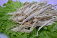 frozen dried blue whiting silk