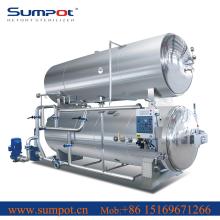 Water immersion high temperature retort machine