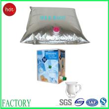 Aseptic bib bag in box for milk