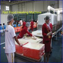 Continuous microwave fast food heating machine, ready meal heating equipment