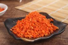 First GRADE Organic carrot granules with high quality for European market