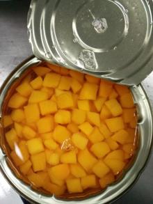 canned yellow peach diced