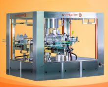 Hot Melt Glue Labeling Machine for Big Round Bottles