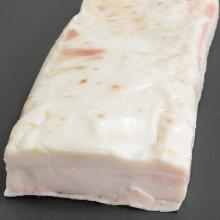 Frozen pork back fat rind on