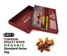 Organic Standard Dates Deglet Nour ,1 kg Carton Box