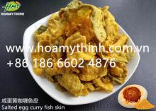 salted egg  curry   fish  skin