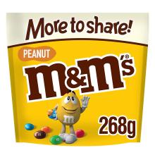 M&M''s Peanut Chocolate More To Share Pouch 268 G