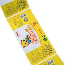china factory  label   printing  for food and beverage packaging