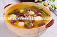Duck Blood and Vermicelli Soup