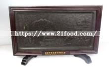 Chinese Tea Craft Hunan Dark Tea Brick (Article of Yue Yang Lou Tower pattern)