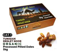 Processed Pitted Organic Dates, Carton box 5 kg