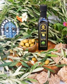 Flavored Olive Oil with Lemon FDA Certified.100% Olive Oil with Lemon in Glass Bottle 250 ml