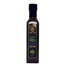 Olive Oil with ISO. 100% Olive Oil with Mint in Glass Bottle 250 ml.