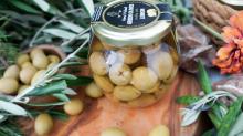 Stuffed Green Olives with Lemon, Premium Quality Tunisian Olives,  Table  Olives. 370 ml  Glass  Jar