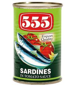 555 Sardines in Tomato sauce 155g